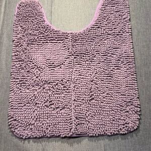 Chenille Purple Toilet Rug